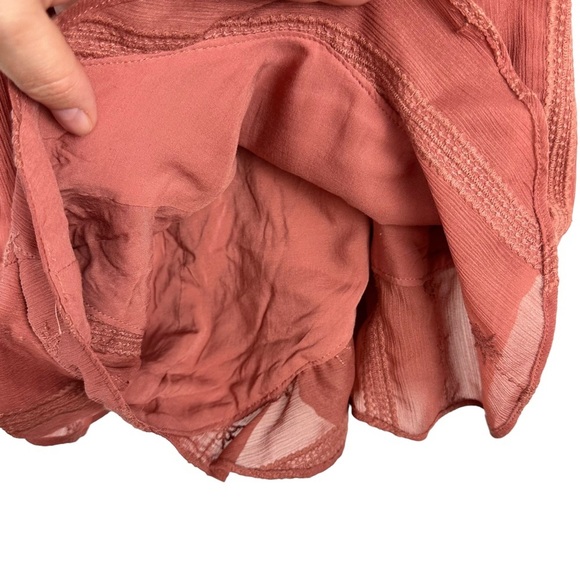 NWT The Jetset Diaries TJD Sz L Women's Getaway Moss Coral Striped Romper - Picture 5 of 15